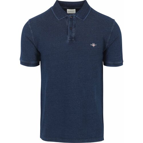 Vêtements Homme T-shirts & Polos Gant Polo Pique Navy Melange Bleu