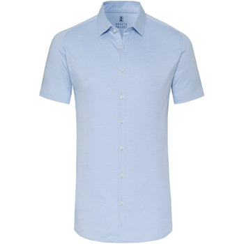 chemise desoto  short sleeve jersey chemise bleu clair 