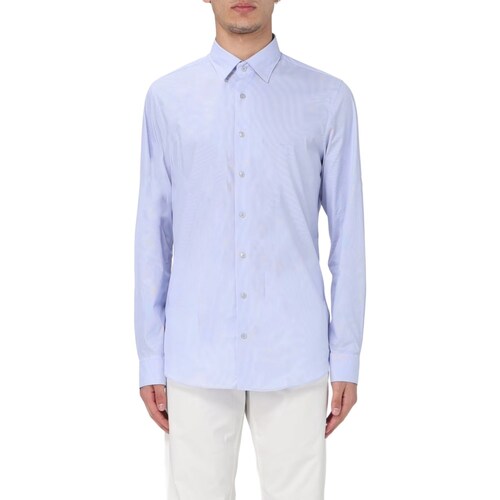 Vêtements Homme Chemises manches longues Tilde matelassé-jacquard mini dress Rosa MK0DS01258 Bleu