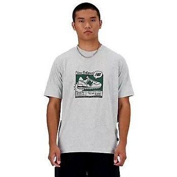Vêtements Homme T-shirts manches courtes New Balance CAMISETA HOMBRE   MT41593 Gris