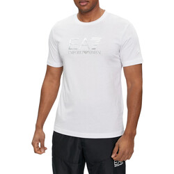 Armani Core ID Schwarzes T-Shirt mit kleinem Logo