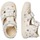 Chaussures Fille Sandales et Nu-pieds Naturino Sandales semi-fermées en cuir PUFFY Blanc