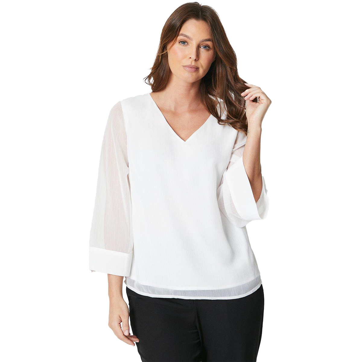 Vêtements Femme Chemises / Chemisiers Principles DH6713 Blanc