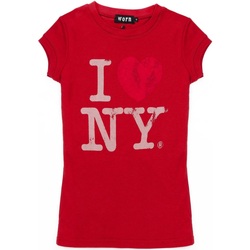 Vêtements Femme T-shirts manches longues Generic I Love New York Rouge
