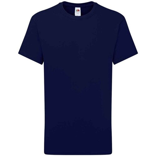 Vêtements Enfant T-shirts manches courtes Fruit Of The Loom Fitness / Training Bleu