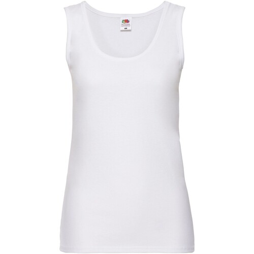 Vêtements Femme Débardeurs / T-shirts sans manche Fruit Of The Loom Valueweight Blanc
