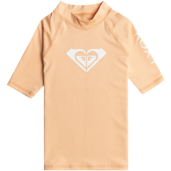 Vêtements Fille T-shirts Young manches courtes Roxy Whole Hearted Orange