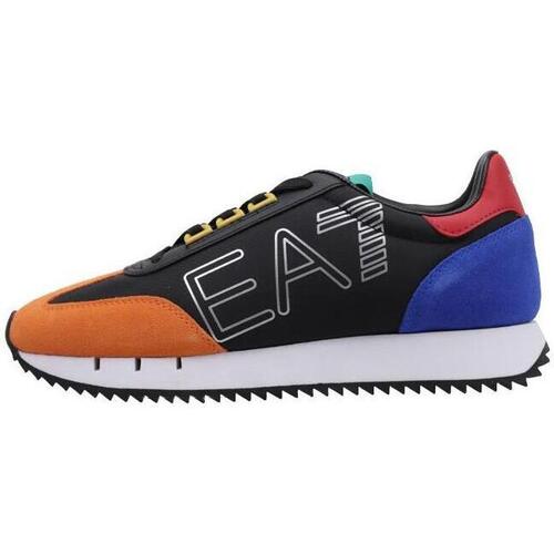 Chaussures Homme Baskets basses Emporio Armani Kids TEEN embroidered logo shirtA7 X8X101 Multicolore