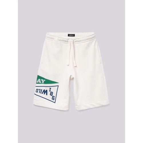Vêtements Garçon Shorts / Bermudas Replay SB9526.22739-562 Blanc