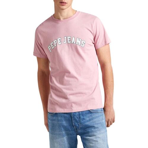 Vêtements Homme T-shirts manches courtes Pepe Leggings jeans  Rose