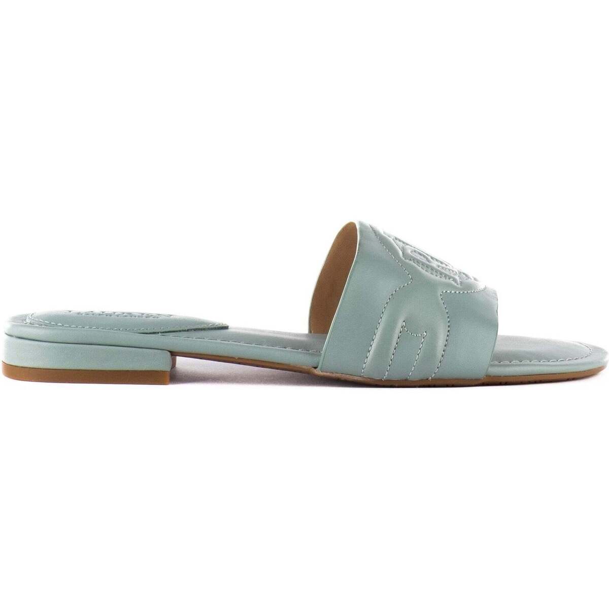 Chaussures Femme Sandales et Nu-pieds Ralph Lauren Alegra Iii-Sandálias-Slide Blanc