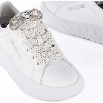 Love Moschino Sneakerd.Heart45 Vitello Bianco Blanc