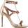 Chaussures Femme Escarpins Liu Jo Mia 01 - Sandal Metallic/Satin Doré