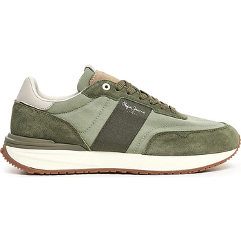 Chaussures Homme Baskets basses Pepe tulle jeans DEPORTIVA  BUSTER BANDE PMS60006 Vert