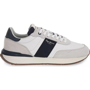 Chaussures Homme Baskets basses Pepe Gabbana jeans DEPORTIVA  BUSTER BANDE PMS60006 Blanc