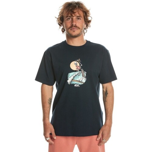 Vêtements Homme T-shirts polo manches courtes Quiksilver  Bleu