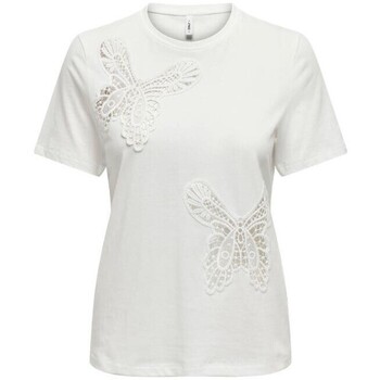 Vêtements Femme T-shirts & Polos Only 15315344 FLY Blanc