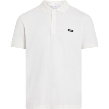 Vêtements Homme Polos manches longues Calvin Klein drawstring JEANS K10K112468 Blanc