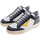 Chaussures Homme Baskets mode 4B12 kyle noir blanc sneakers Blanc