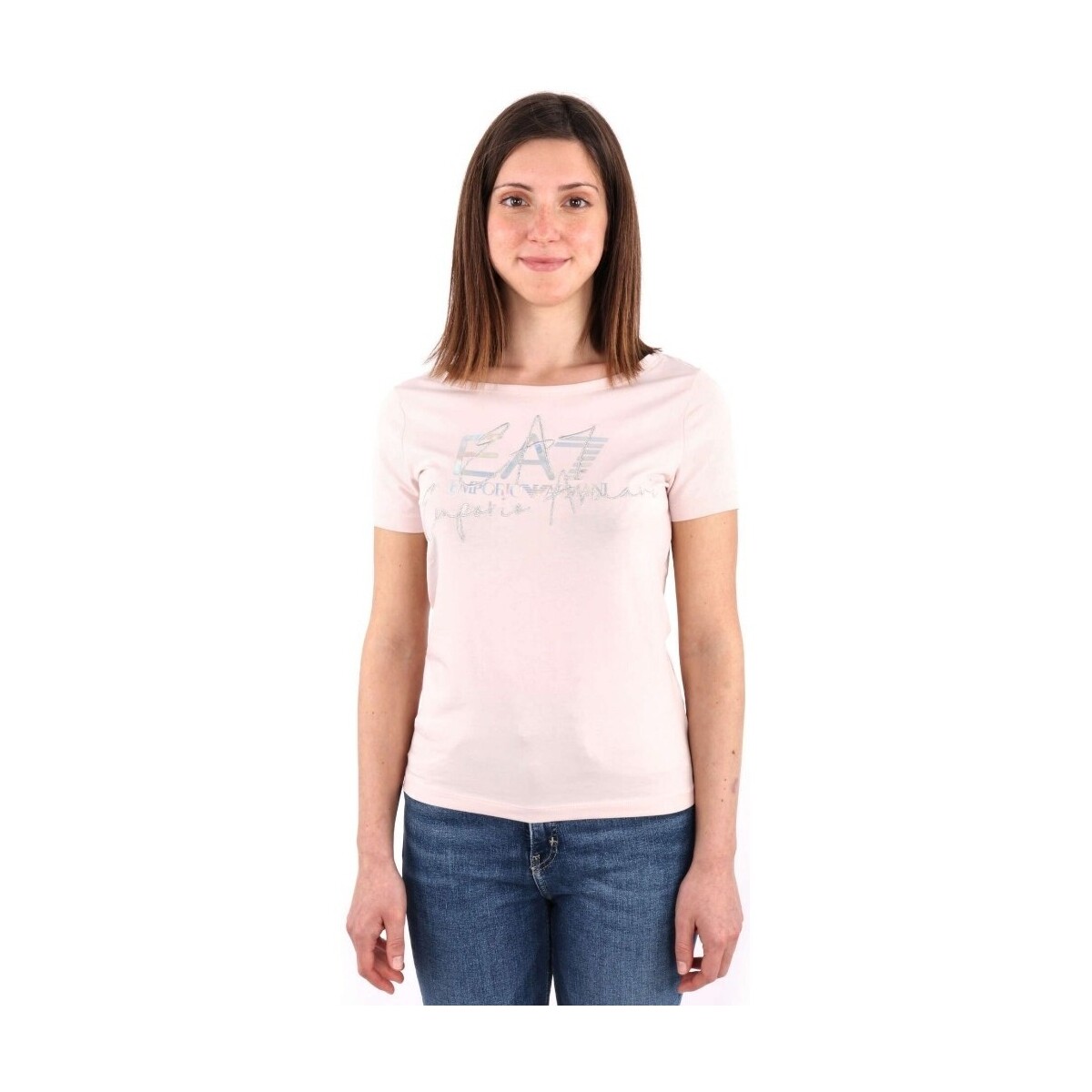 Vêtements Femme T-shirts & Polos Emporio Armani EA7 3DTT26TJFKZ Rose
