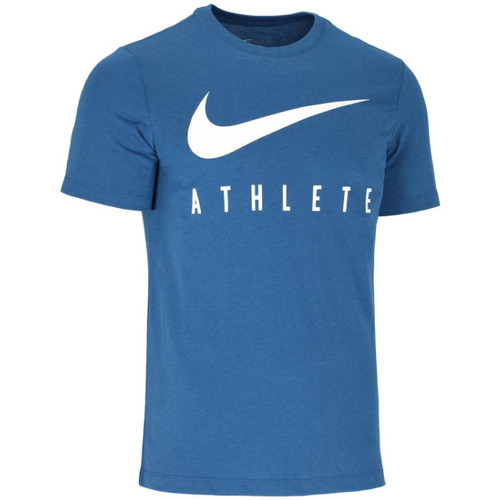 Vêtements Homme T-shirts manches courtes lunarepic Nike - Tee-shirt col rond - bleu jean Autres