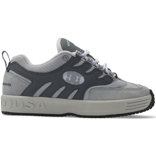 Chaussures Homme Chaussures de Skate DC Shoes sneaker Lukoda x Rave Gris