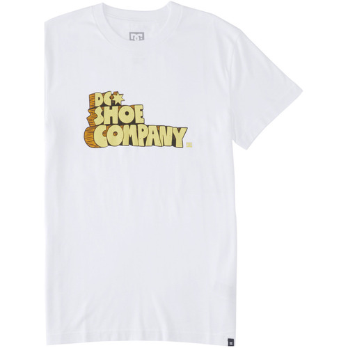Vêtements Homme T-shirts manches courtes DC Schwarz SHOES Nostalgic Blanc