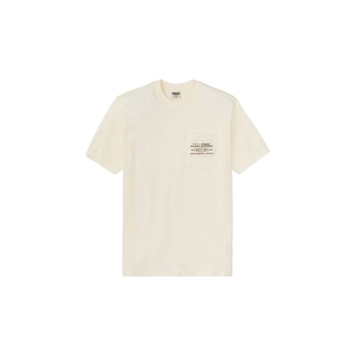 Vêtements Homme T-shirts manches courtes Filson T-shirt Embroidered Pocket Homme Off White Diamond Blanc