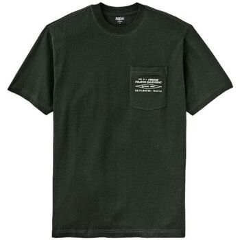 Vêtements Homme T-shirts manches courtes Filson T-shirt Embroidered Pocket Homme Dark Timber Diamond Vert