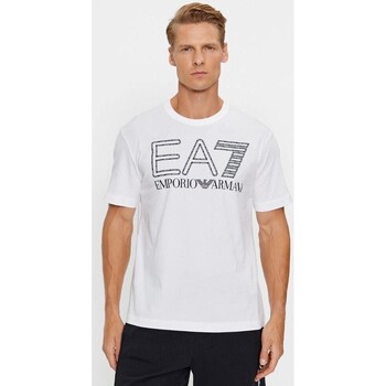 Vêtements Homme T-shirts manches courtes Emporio Armani EA7 6RPT03 PJFFZ Blanc