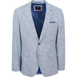 Vêtements Homme Vestes / Blazers Suitable Colbert Grou Impression Bleu Clair Bleu