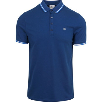 t-shirt blue industry  polo piqué bleu royal 