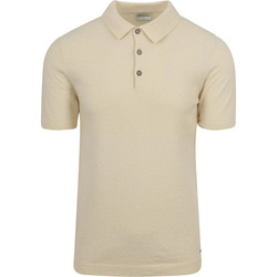 Vêtements Homme T-shirts & Polos No Excess Knitted Poloshirt Structure Ecru Beige