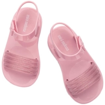 Melissa MINI  Mar Wave Baby Sandals - Pink/Glitter Pink Rose