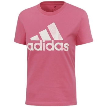Vêtements Femme T-shirts & Polos adidas iridescent Originals WMS T SHIRT LOGO PULSE Rose