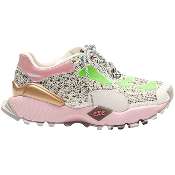 Chaussures Femme Baskets mode Exé Shoes Crusir EXÉ Sneakers 134-23 - Green/Pink Multicolore