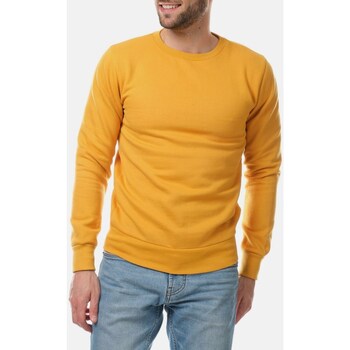Hopenlife Sweat col rond manches longues AVALANCHE jaune moutarde