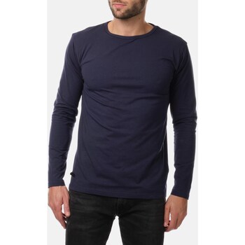 Vêtements Homme T-shirts & sleeveless Polos Hopenlife T-shirt manches longues col rond YATO bleu marine
