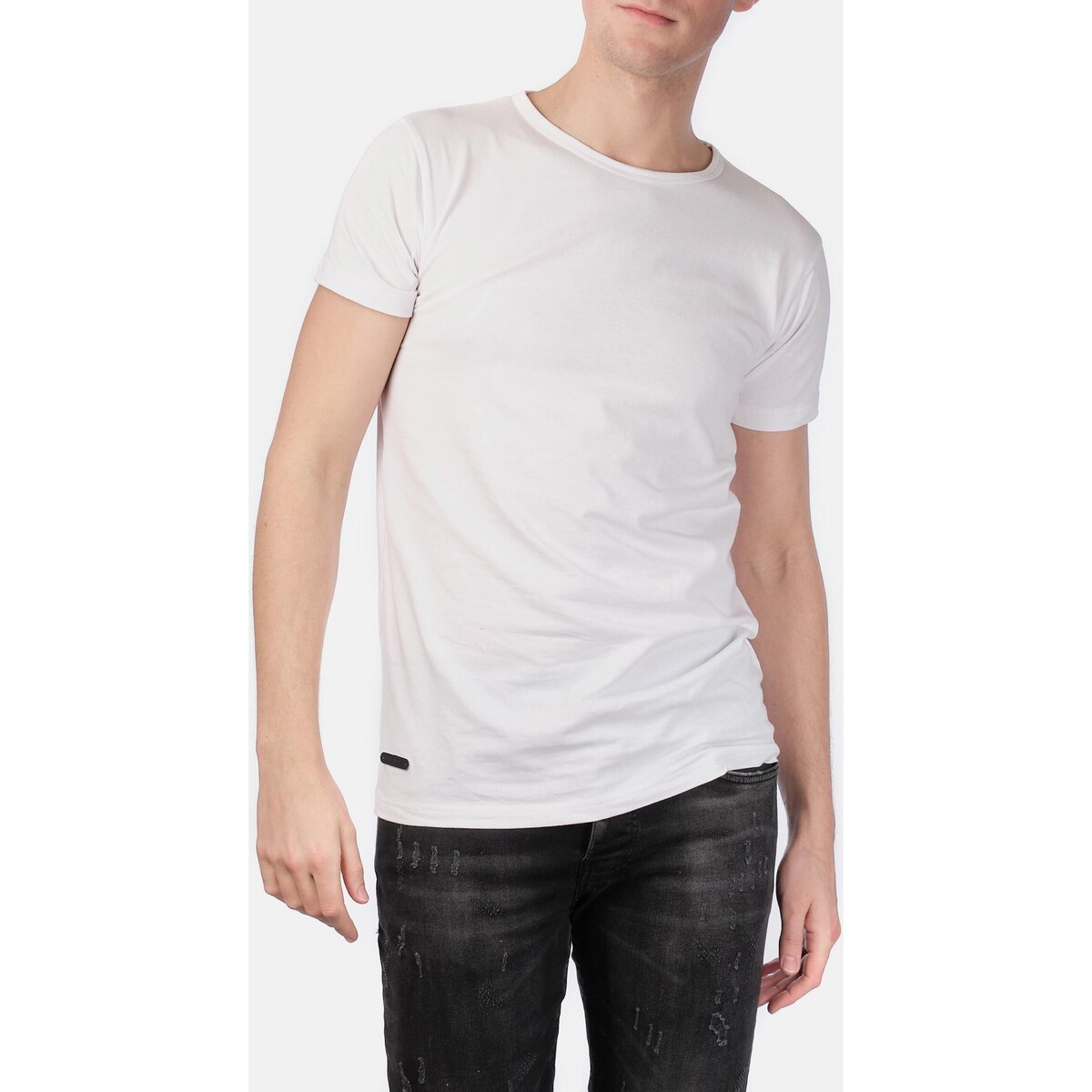 Vêtements Homme T-shirts & Polos Hopenlife T-shirt manches courtes col rond YUKINE blanc