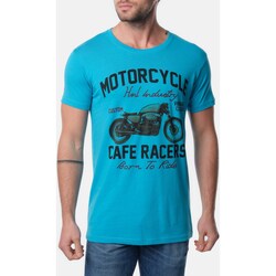 Vêtements Homme T-shirts & Polos Hopenlife T-shirt manches courtes BORN bleu turquoise