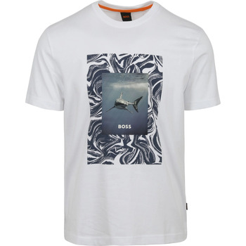 Vêtements Homme T-shirts manches courtes BOSS Polo Ralph Lauren Blanc