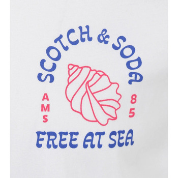 Scotch & Soda Scotch & Soda T-Shirt Artwork Blanc Blanc