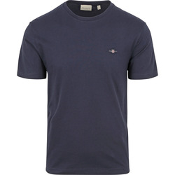 Vêtements Homme T-shirts & Polos Gant T-shirt Shield Logo Marine Bleu