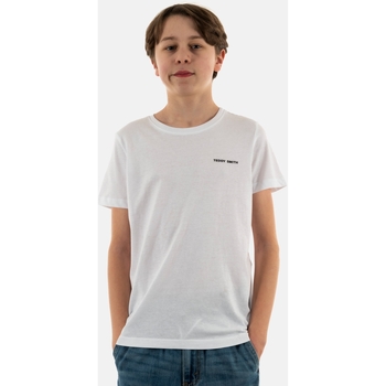 Vêtements Garçon T-shirts manches courtes Teddy Smith 61006665d Blanc
