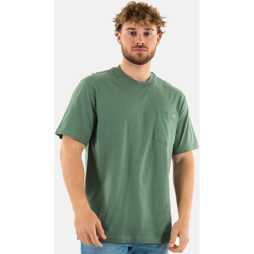 Vêtements Homme College T-shirt Printed Long Sleeved Dickies 0a4yfc Vert