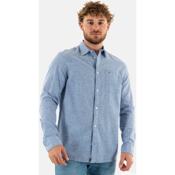 Vêtements Homme Chemises manches longues Tommy Jeans dm0dm18962 Bleu
