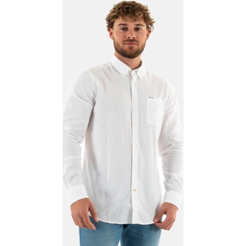 Vêtements Homme Chemises manches longues Barbour msh5090 Blanc