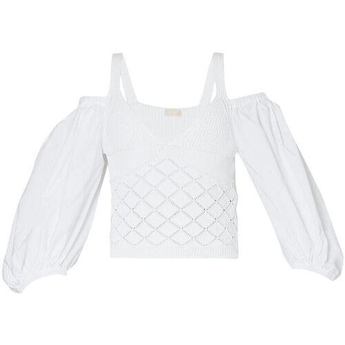 Vêtements Femme Pulls Liu Jo Pull en coton Blanc