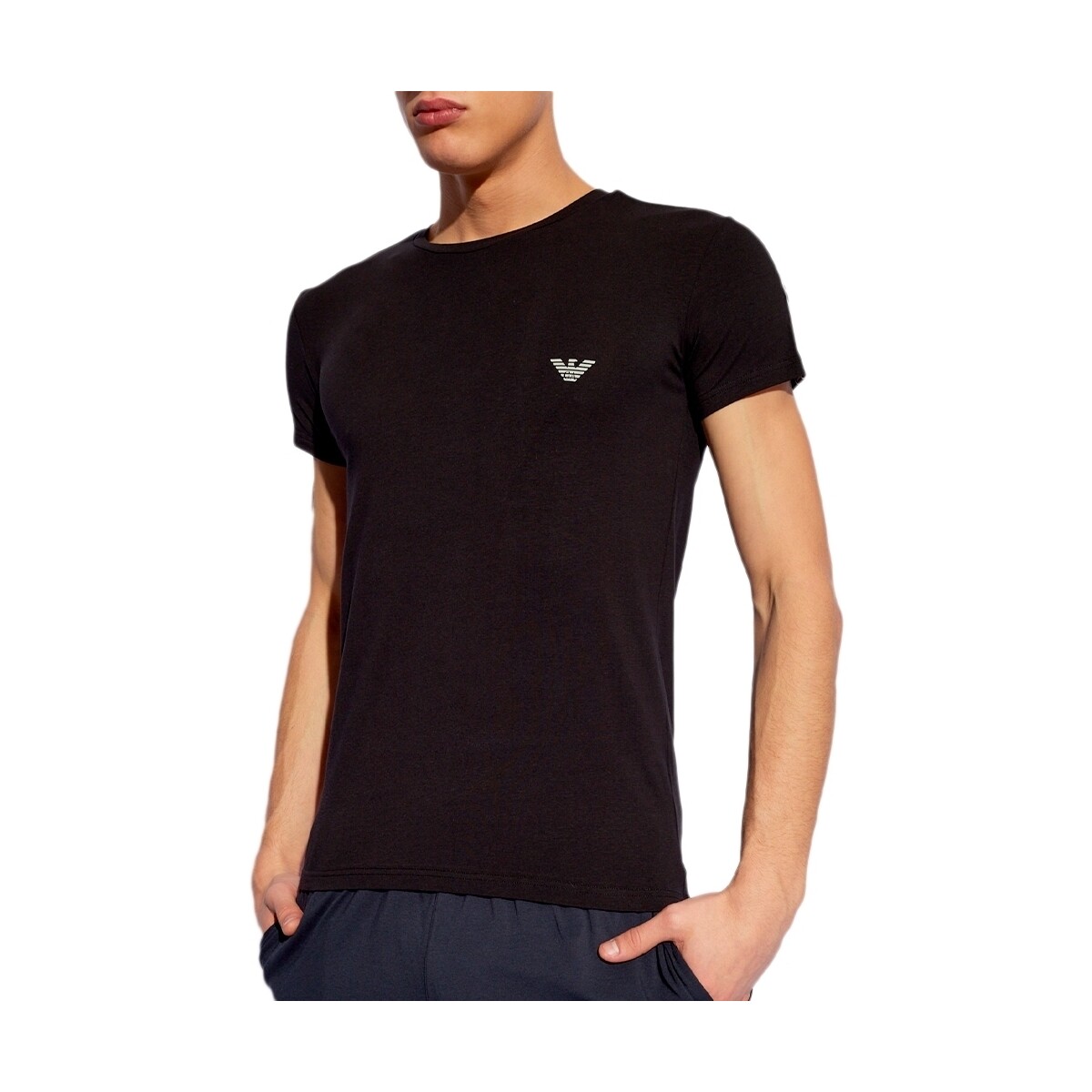 Vêtements Homme T-shirts manches courtes Emporio Armani GA luxe Noir