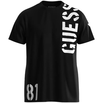 Vêtements Homme T-shirts manches courtes Guess G81 Noir